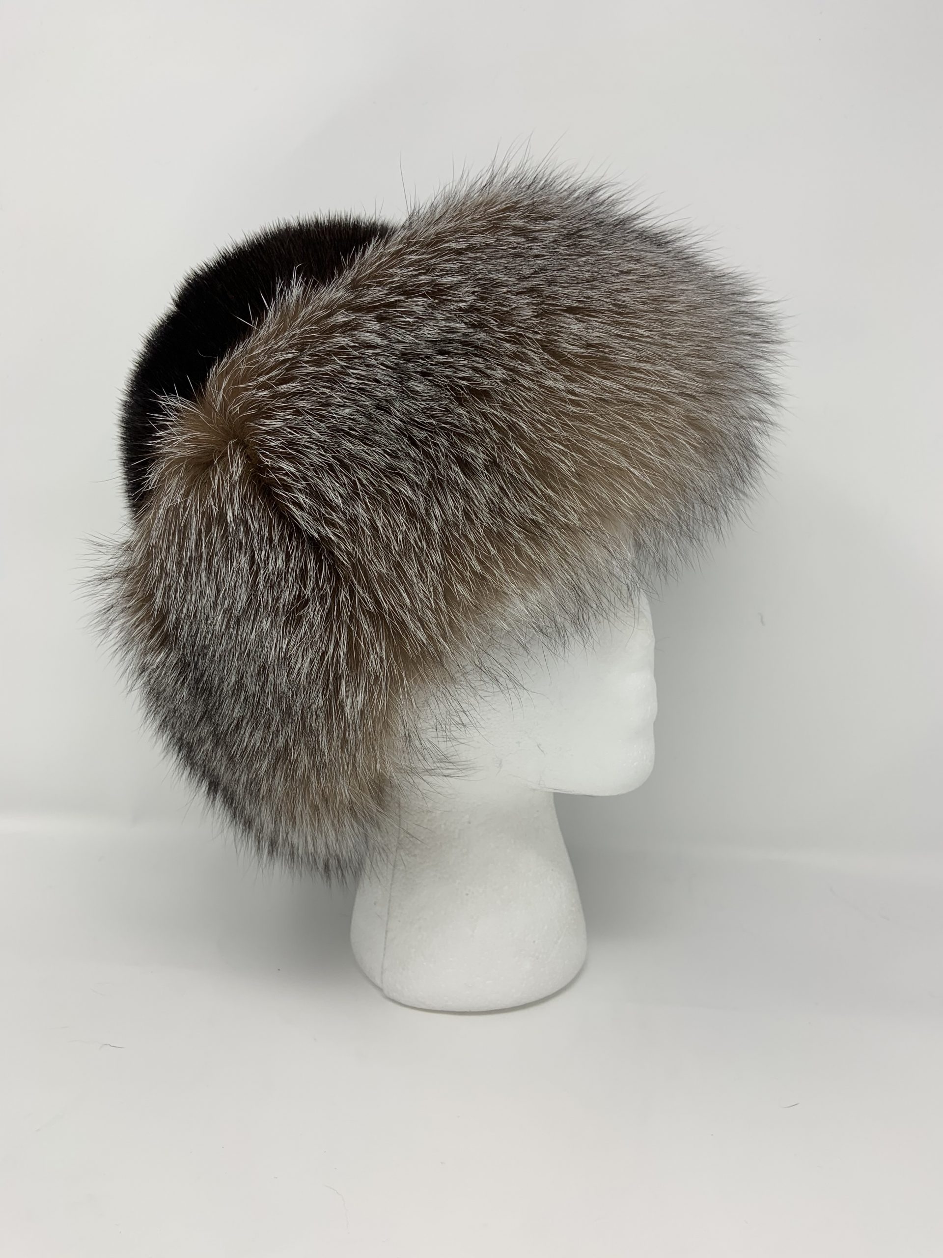 IMG_1861-scaled-1.jpg Our natural mahogany mink hat with crystal fox trim is a stylish and warm accessory. It combines the deep, rich tones of mink with the luxurious touch of fox trim, creating a beautiful contrast. Ideal for anyone looking to elevate their cold weather style, this hat is a classic choice.