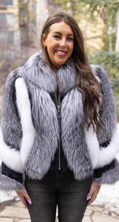 Multi-colored Fox Jacket