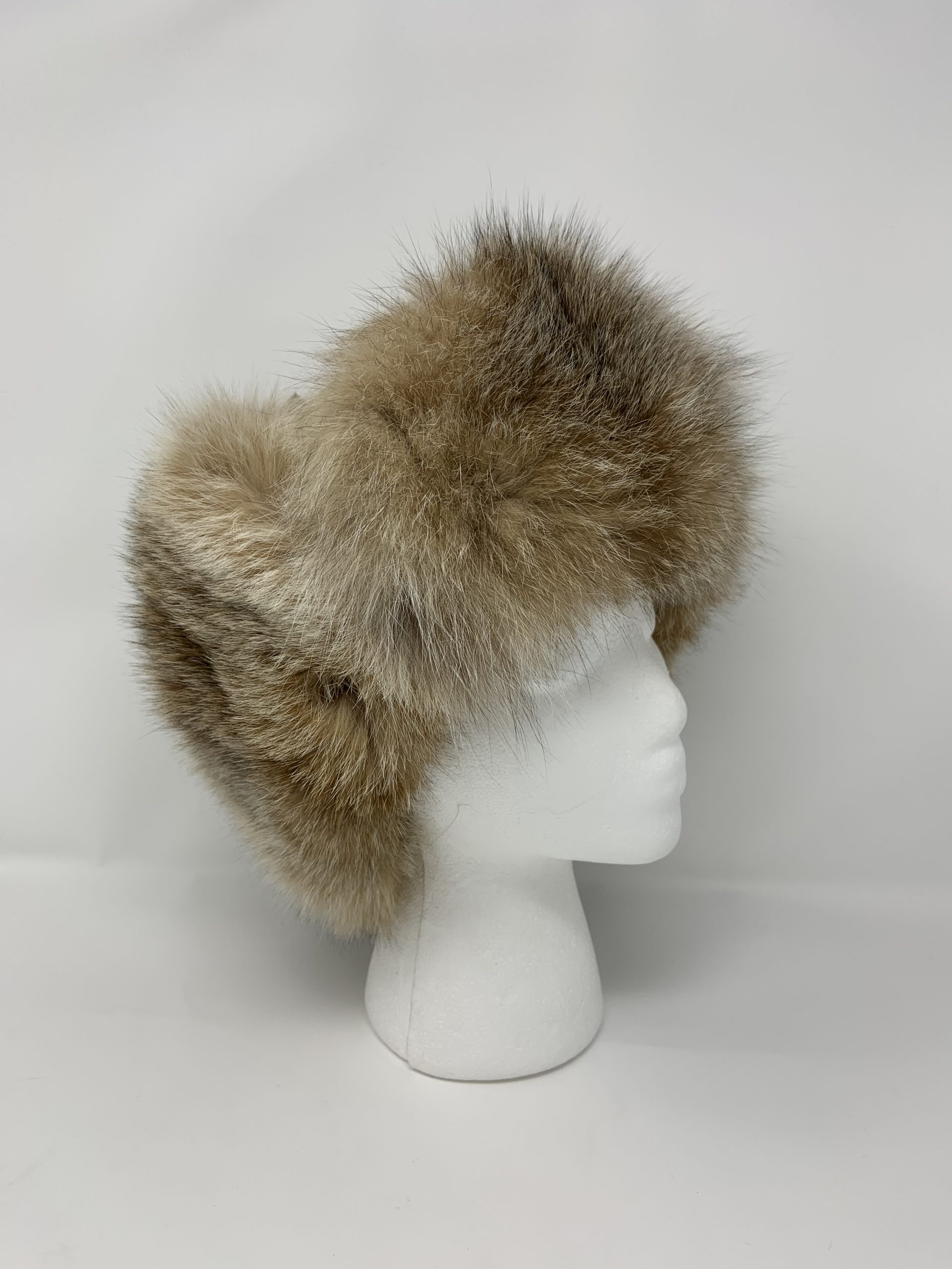 Hat Lynx with Tan Leather Trapper - Fantasia Furs
