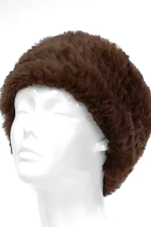 Our dyed brown rabbit fur headband is a cozy and stylish accessory.  It adds a touch of luxury to any winter ensemble. Made from soft, plush rabbit fur...