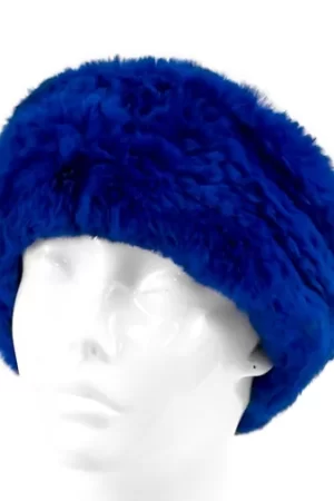 Our dyed electric blue rabbit headband is a cozy and stylish accessory.  It adds a touch of luxury to any winter ensemble. Made from soft, plush rabbit...