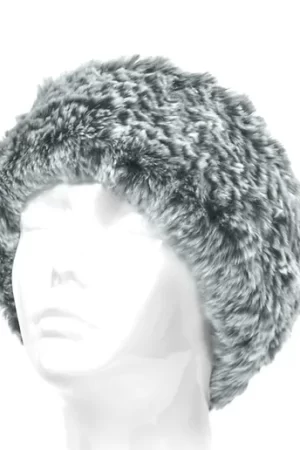 Our dyed grey frost rabbit headband is a cozy and stylish accessory.  It adds a touch of luxury to any winter ensemble. Made from soft, plush rabbit fur...