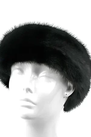 Our black mink fur headband is stylish and warm. Its sleek design and rich texture add a touch of elegance.  It will elevate both casual and formal...