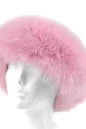 Our dyed pink fox fur headband is a luxe, stylish accessory that is warm and elegant. Made with soft fox fur, it provides comfort and keeps you warm...