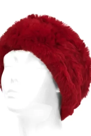 Our dyed red rabbit fur headband is a cozy and stylish accessory.  It adds a touch of luxury to any winter ensemble. Made from soft, plush rabbit fur...