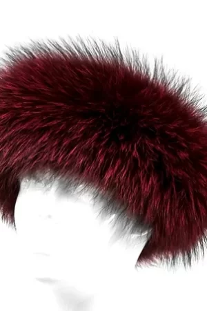 Our dyed red wine indigo fox headband is a luxe, stylish accessory that is warm and elegant. Made with soft fox fur, it provides comfort and keeps you...